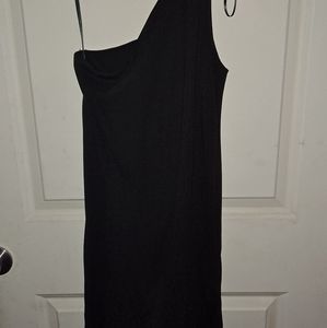 Long sexy black dress